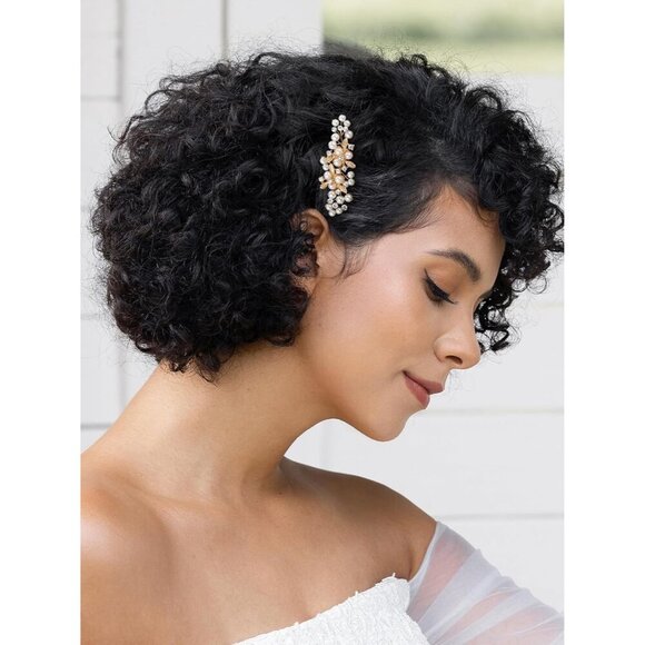Wedding Hair Comb Pearl Rhinestone Bridal Accessories for Brides and Bridesmaids main image 8